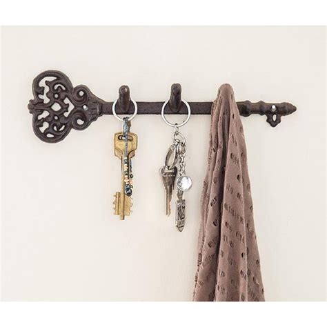 metal key box with hooks|decorative wall hooks for keys.